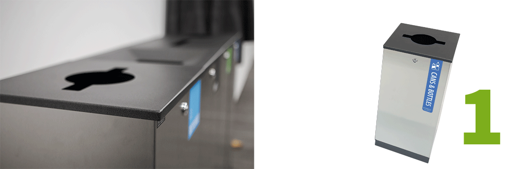 Multiple Edge bins can be combined to create 1,2, or 3 stream stations