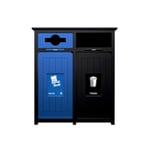 Aura Double Recycling Station | Mixed-Full | Black-Blue