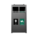 Vision Double Recycling Station | Xl | 2-In-1 | Full | Grey