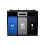 Vision Triple Recycling Station | Full-Slot-Full | Blue-Grey-Black
