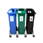 Mobile Manusorter Triple Station with Dolly - Configurable