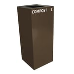 Geocube in Brown w/Compost Decal | 26 Gal