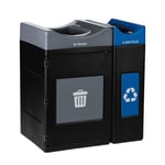 Avante Double Station: 85 Gal Waste & Recycling Bins
