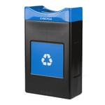 Avante 30 Gal Recycling Bin with Shallow Blue Lid