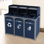 Durham 3-Stream Foodservice Recycling Station