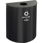 XL Glaro Single-Purpose Half-Round Designer Colors Recycling Barrel - Configurable