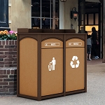 Houston 2-Stream Foodservice Recycling Station 