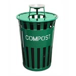 Oakley Eco Series Compost Bin with Ash Top - Green