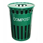 Oakley Eco Series Compost Bin with Flat Top - Green