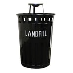 Oakley Eco Series Landfill Bin with Ash Top - Black