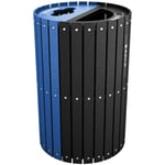Split Two-Stream Recycling and Waste Barrel with Lift-Off Lid - Configurable