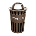 Oakley Eco Series Compost Bin with Dome Top - Brown
