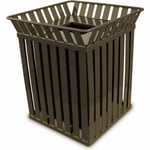 The Oakley Square Waste Container in Brown