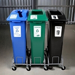 Mobile Manusorter Triple Station with Dolly - Configurable