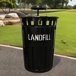 Oakley Eco Series Landfill Bin with Rain Cap - Black