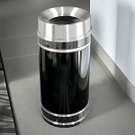 Monte Carlo Waste Receptacle with Funnel-Top 12, 16 or 33 Gal - Configurable