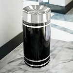 Monte Carlo Waste Receptacle with Tip Action Top - Configurable