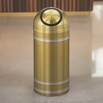 Capri Waste Receptacle with Self-Closing Dome-Top, 16 Gal - BE