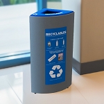Moon Single Recycling Bin