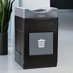Avante 55 Gal Waste Bin with Standard Gray Lid