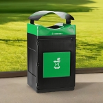 Avante 55 Gal Compost Bin with Green Canopy Lid
