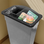 Black Compost Vue Lid