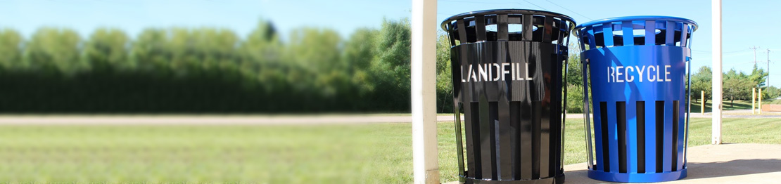 Oakley Eco Series recycling and waste bins