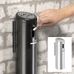 Wall-Mounted Ashtray Smokers Outpost Cigarette Receptacle - Configurable