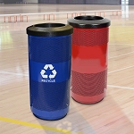 Stadium 20 Gallon Perforated Waste and Recycling Station - Configurable