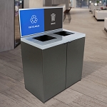 Sessanta Double 64 Gallon Station with Sign Frame