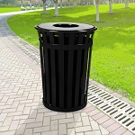 Oakley Configurable 36-Gal Slatted Waste Receptacle