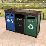 Dorset Sideload Slim Quadruple Recycling Container - Configurable