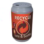 Big Can Recycler - 'Retro Orange' Cans & Bottles Recycling