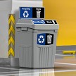Compact, space-saving design (Double bin pictured) 