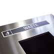 Waste Label on top of container 