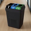 FlexE Triple 50 Gallon Recycling Bin 