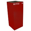 In red with mixed opening and "Recycle" decal 