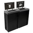 Evolve Two-Stream Cube Slim Station with Sign frames in Black 