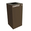 22-Gallon Geocube in Brown w/Compost Decal 