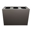Stainless Steel lid & Slate finish body 