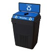 FlexE Single Bin in Black with Recycling labels & sign 
