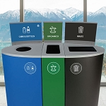 Spectrum Three-Stream Slim Station Sign Frame Kit - Configurable