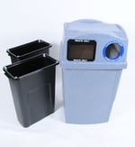 The Wave Duo Indoor Recycling Container - Configurable